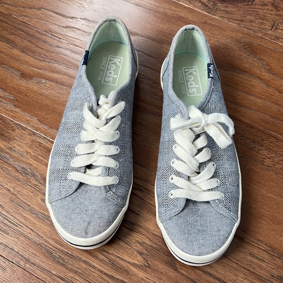 LightLight Blue Patterned Keds - Picture 1 of 8